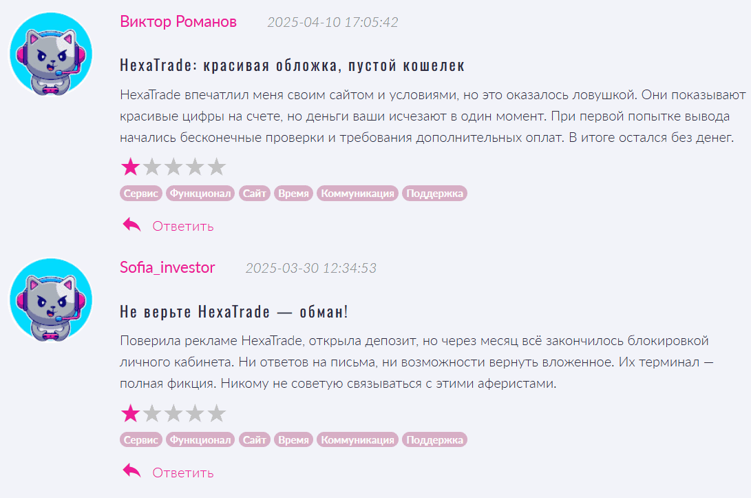 HexaTrade.ai: обзор и отзывы. Мошенники или надёжный брокер?