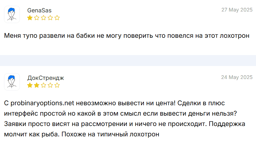 Pro Binary Options отзывы — стоит ли рисковать?