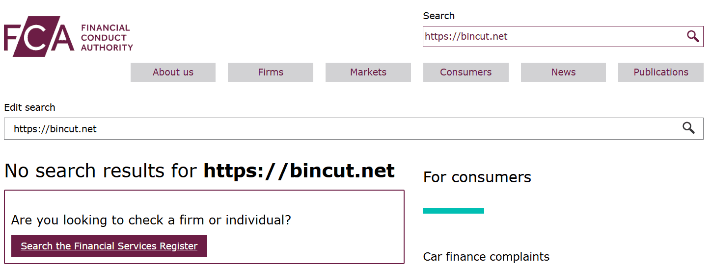 Bincut — отзывы и разоблачение: криптобиржа или очередной обман?
