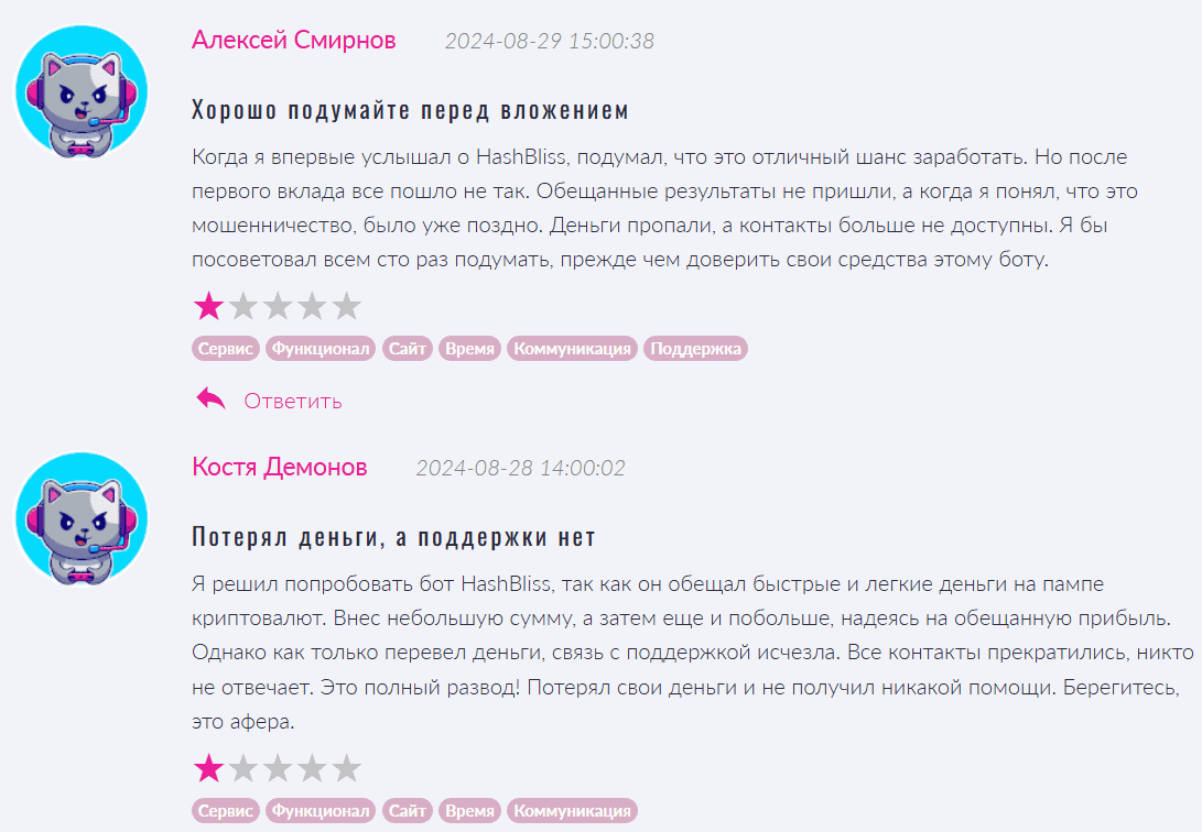 HashBliss: отзывы, сомнительная схема заработка на «пампах» криптовалют