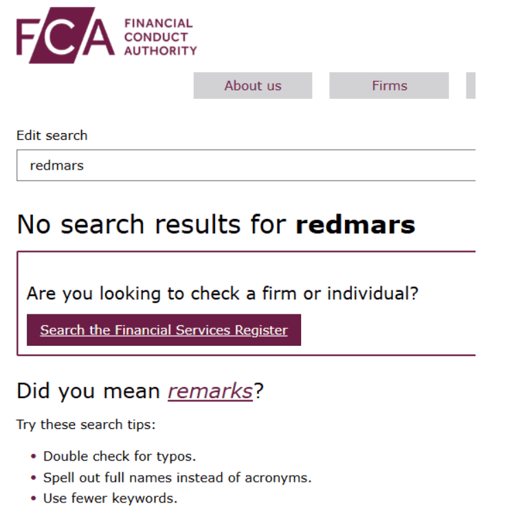 Redmars Ltd — разоблачение псевдоброкера, скрывающегося под видом легальной компании