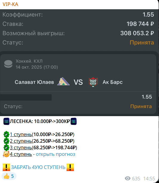 VIP-KA отзывы: разоблачение Telegram-канала с “вип-прогнозами” и фальшивыми ставками
