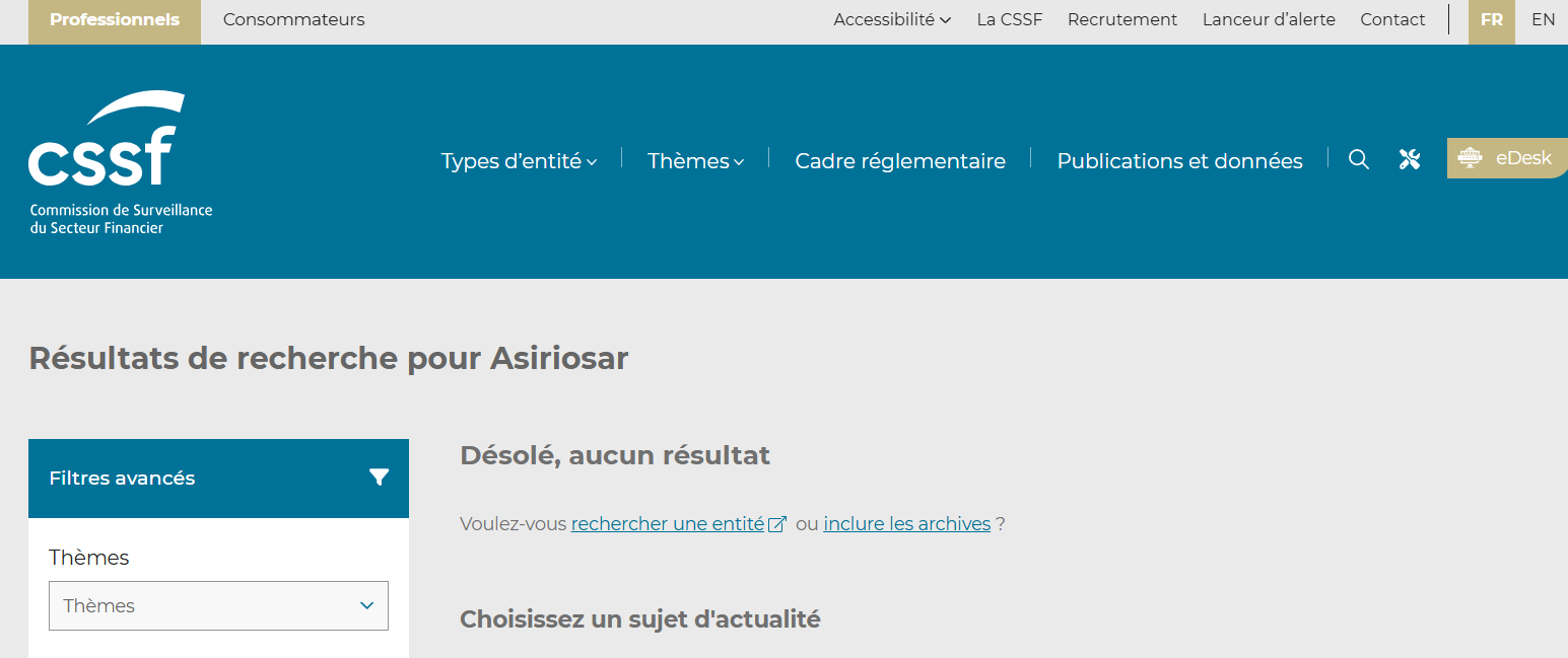 Asiriosar: обзор и отзывы — что скрывает «финансовая компания» с фейковой лицензией DFSA