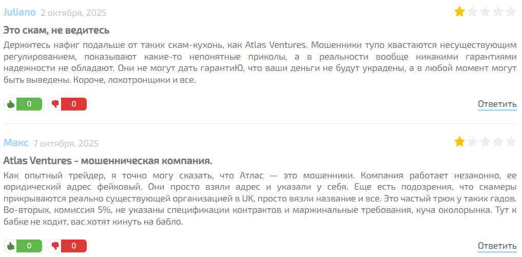 Atlas Ventures — громкие обещания, за которыми ничего нет