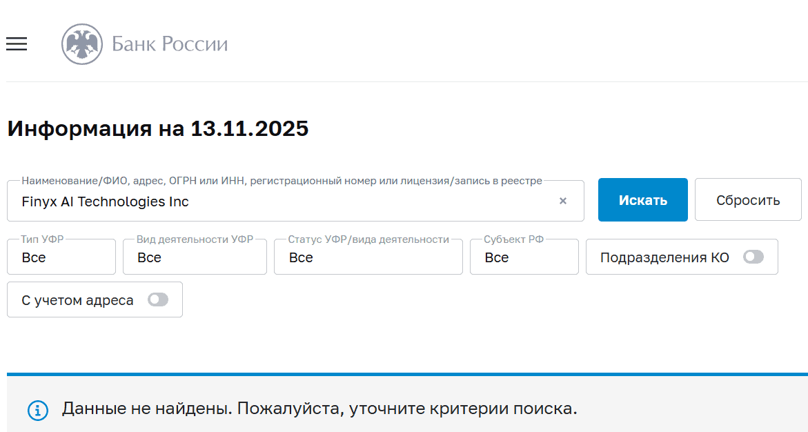 Finyx AI: отзывы и обзор деятельности и анализ предоставляемых сведений