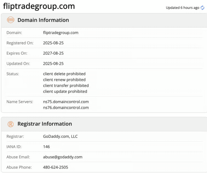FlipTrade Group — фиктивная брокерская платформа с офшорной регистрацией и ложными лицензиями