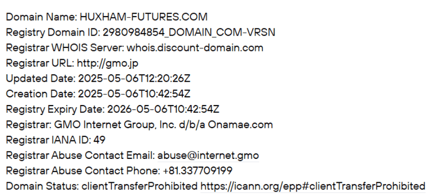 HUXHAM FUTURES — мошеннический проект под видом крипто-брокера