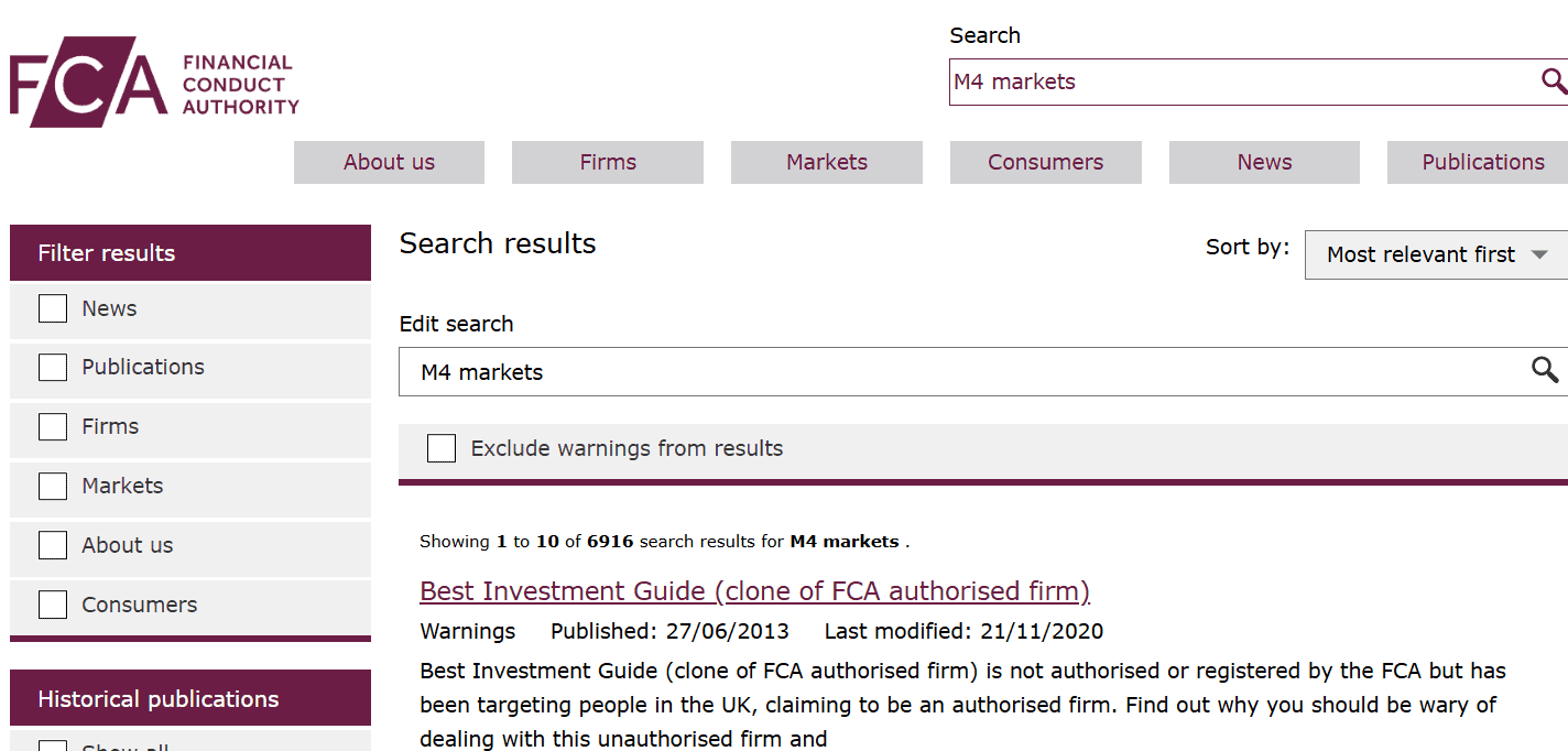 M4Markets: проверка брокера и разоблачение проекта