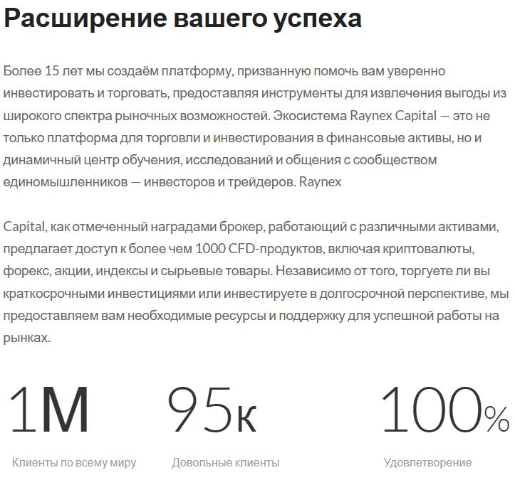 Raynex Capital — новый «международный брокер» с признаками типичного мошеннического проекта