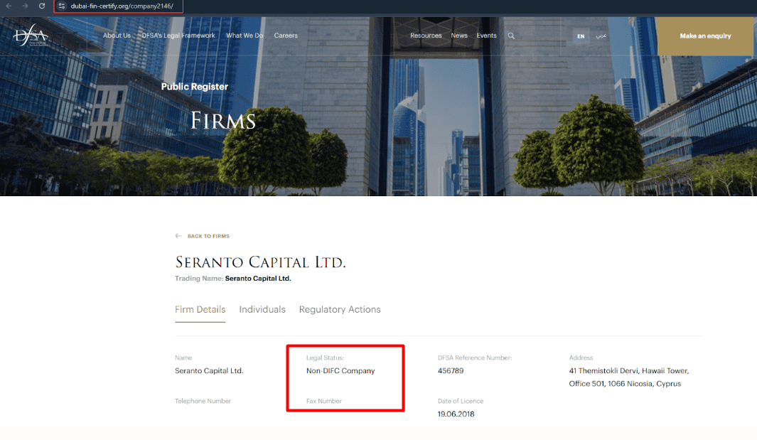 Seranto — сомнительный брокер под видом международной компании