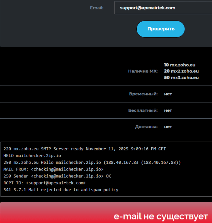 Apexairtek — отзывы: что скрывает «международный брокер» с липовой лицензией DFSA?