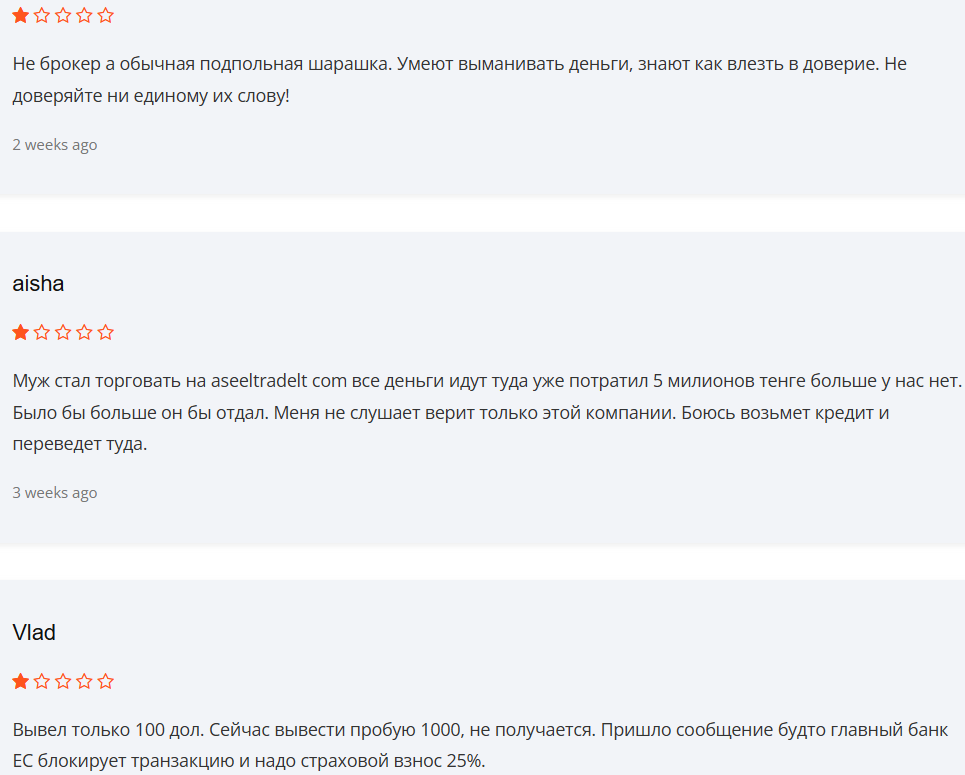 Aseel Trading — отзывы: брокер с лицензией или очередная витрина без регуляции?