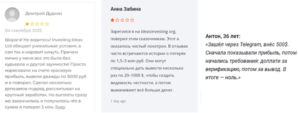Investing Ideas Ltd — обзор брокера и проверка надежности, отзывы пострадавших