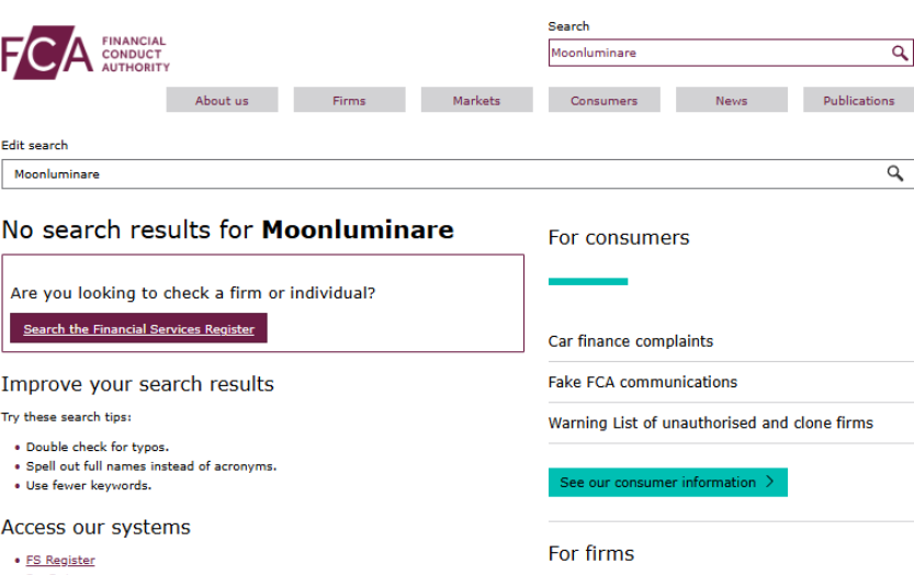 Moonluminare — отзывы и анализ платформы moonluminare.com