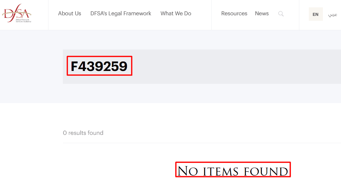 Adawsonux — отзывы о брокере: лицензия DFSA на словах и отсутствие в реестрах