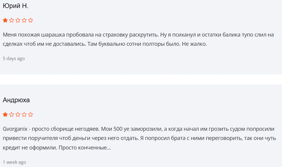 Gvorganix — отзывы о брокере: лицензия DFSA заявлена, но не подтверждена реестрами