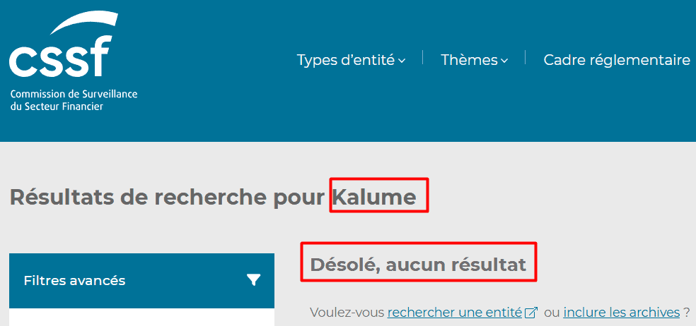 Kalume — отзывы о брокере: лицензии на словах и отсутствие в реестрах
